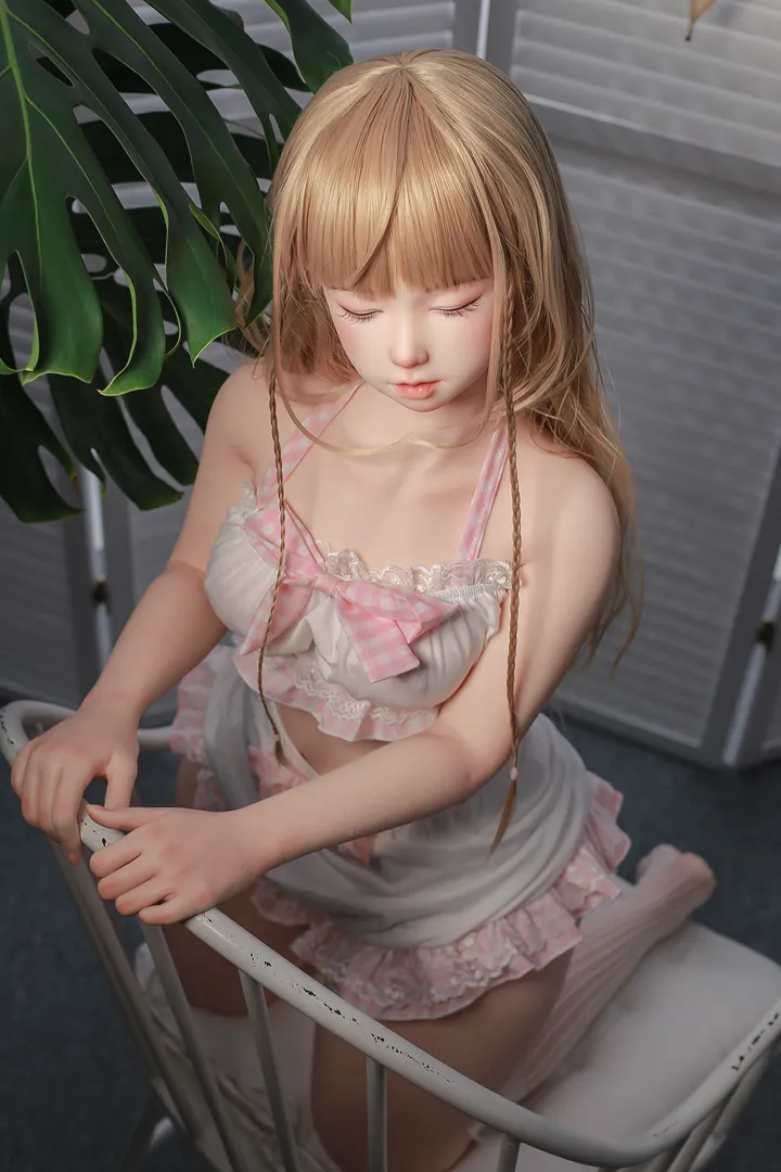 125cm (4ft1) Real skin texture Silicone Sex Doll Meyo, ROS Head 128B